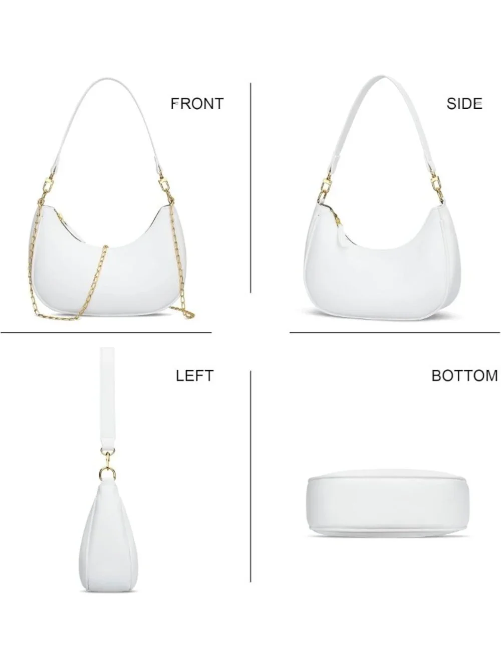 Chic Mini Shoulder Bag for Women | Cute Hobo Clutch Purse | Stylish Handbag